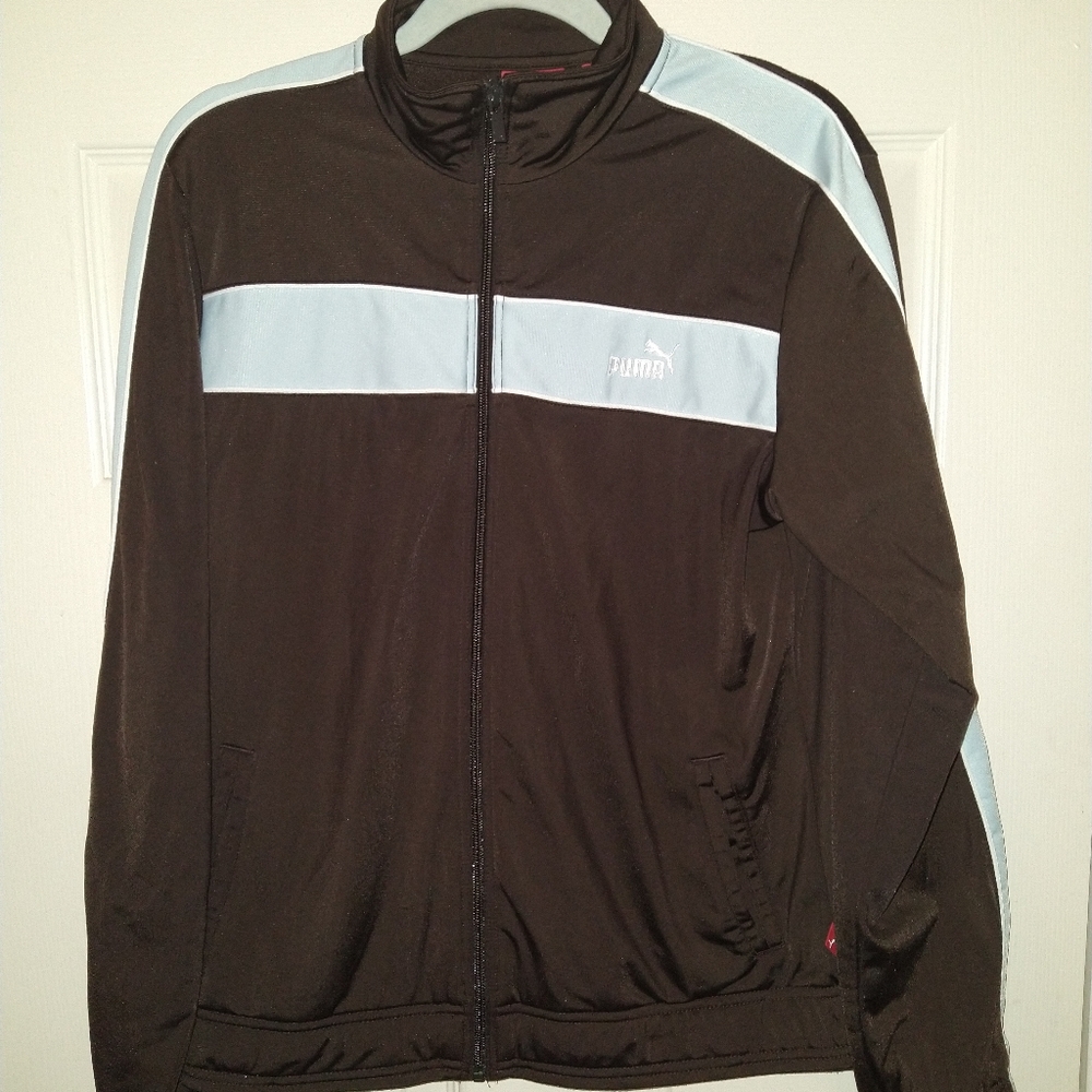 Puma Brown Full Zip Mock Neck Jacket Women's sz XL. - Picture 1 of 8